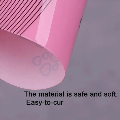 Portable Pink Soft Eyelash Length Measuring Ruler 5-10pcs