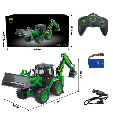 Huina 1579 9-Channel RC Bidirectional Excavator Remote Control Forklift Engineering Vehicle