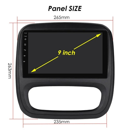 Android 12 Double DIN Car Radio for Renault Trafic