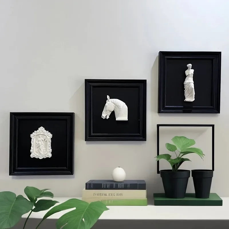 Folkor Modern 3D Horse Head Wooden Art Frame – Decorative Relief Sculpture - Gomix Brands Outlet