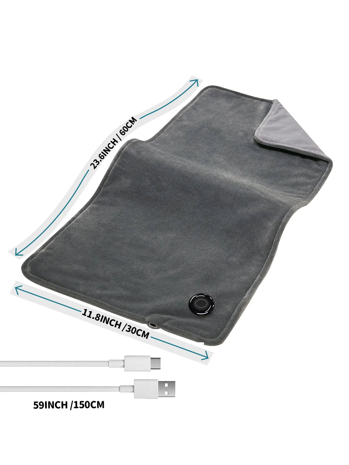 USB 5V Electric Heating Pad for Pain Relief 60x30cm