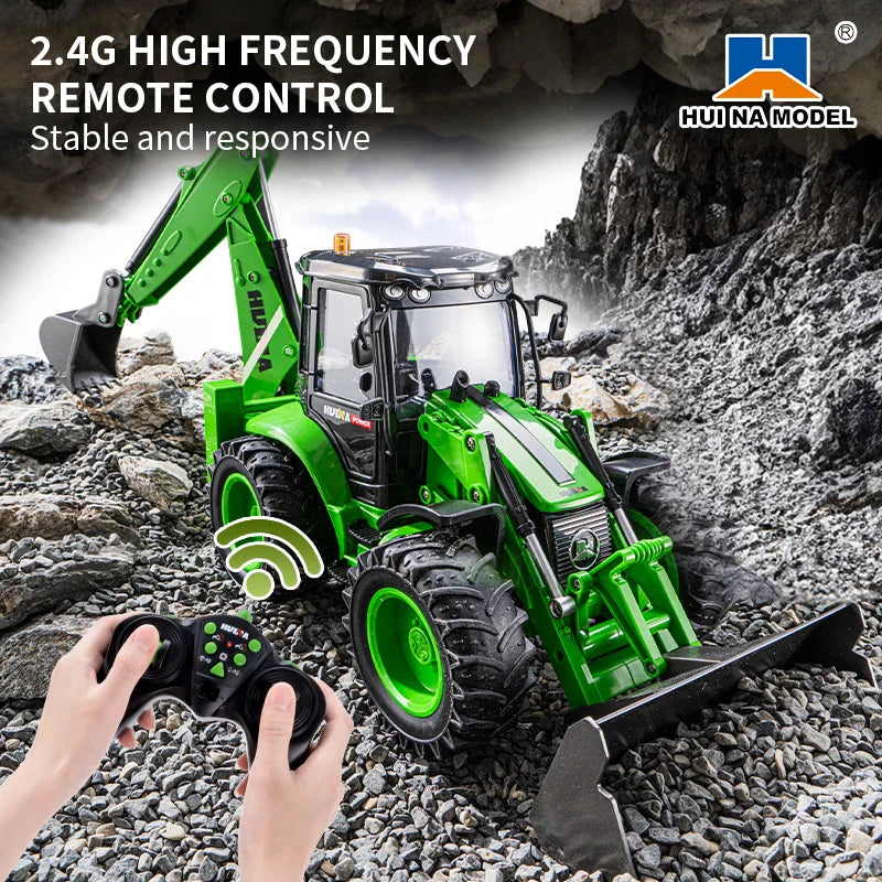Huina 1579 9-Channel RC Bidirectional Excavator Remote Control Forklift Engineering Vehicle