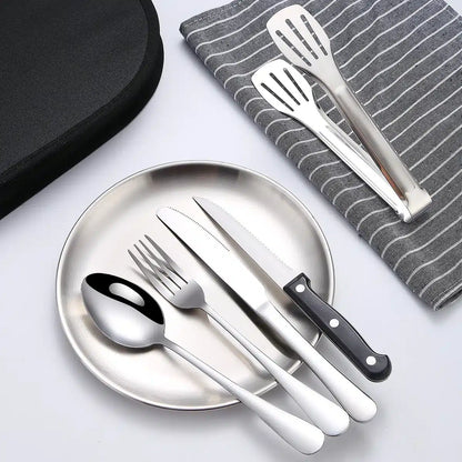 Premium Portable 10/20-Piece Stainless Steel Camping Cutlery Set