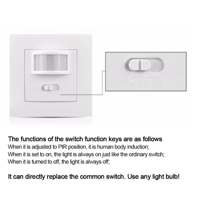 Smart PIR Motion Sensor Switch AC 110V-240V