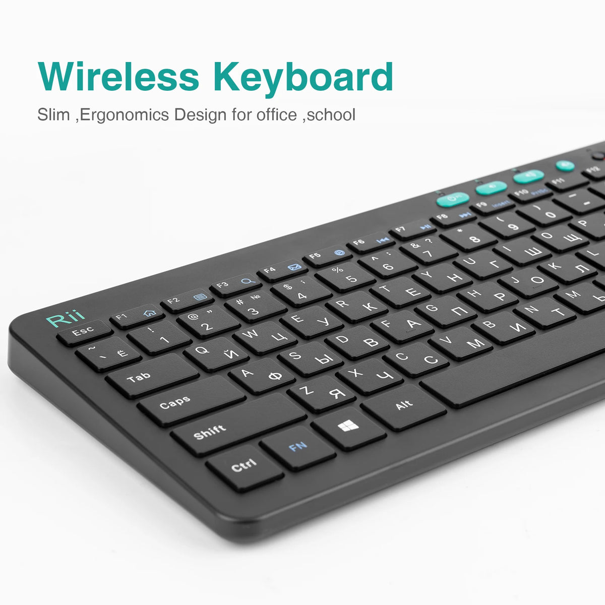 RKM709 2.4GHz Wireless Keyboard and Mouse Combo