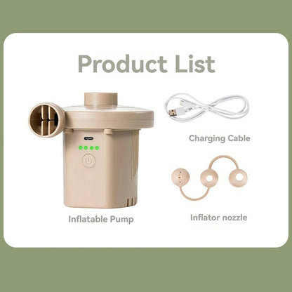 Cordless Portable Electric Air Pump 400L/min 5000Pa Rechargeable Mini Inflator