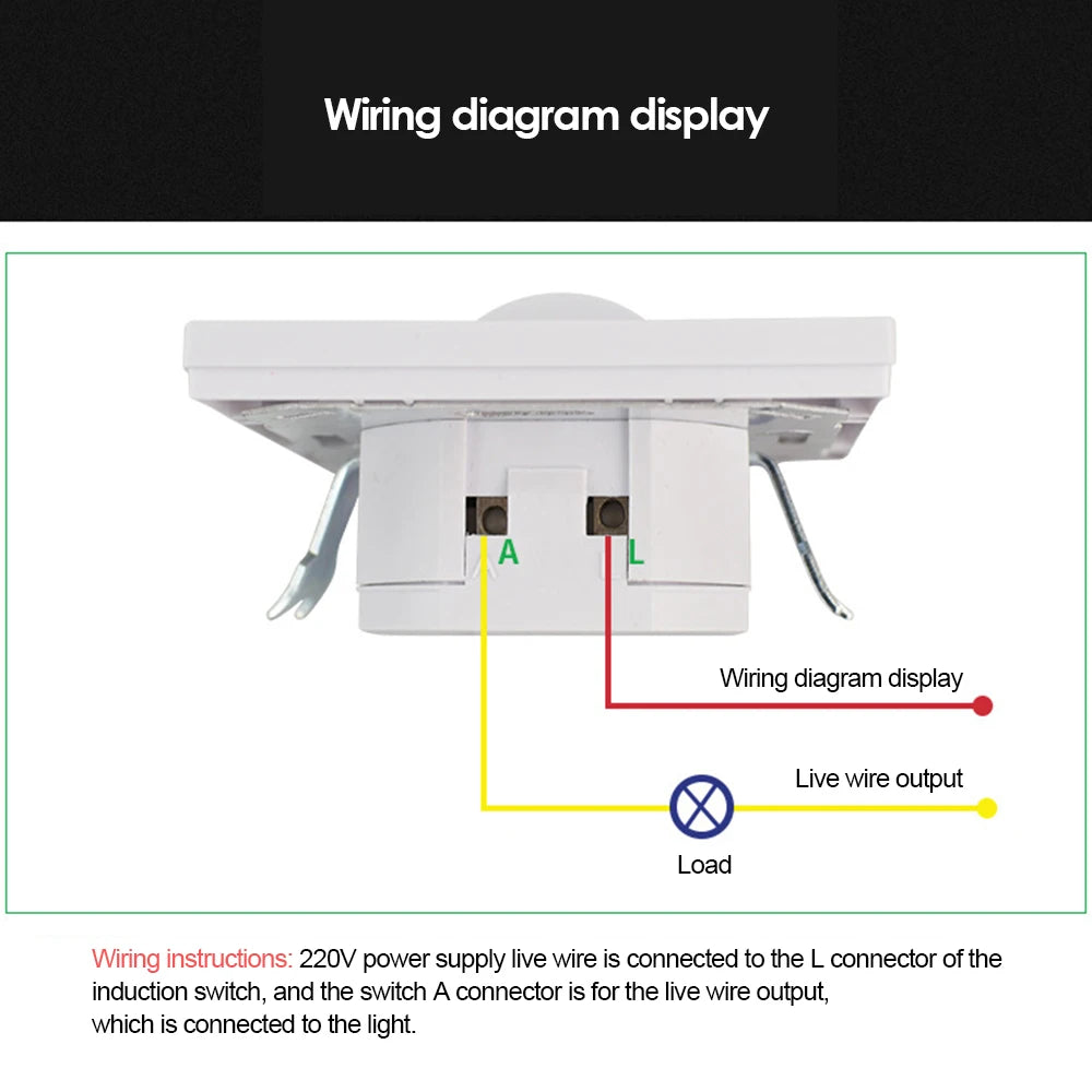 Smart PIR Motion Sensor Switch AC 110V-240V