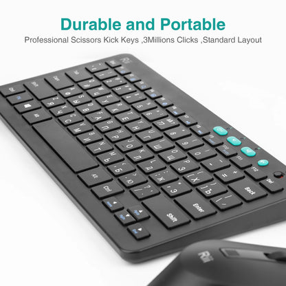 RKM709 2.4GHz Wireless Keyboard and Mouse Combo