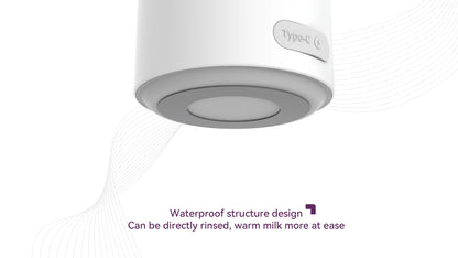 Portable Baby Milk Warmer with Digital Display, Fast Heating, BPA-Free