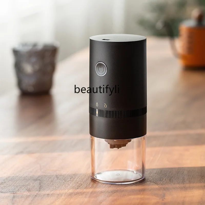 Portable USB‑Rechargeable Electric Coffee Bean Grinder – Compact & Powerful