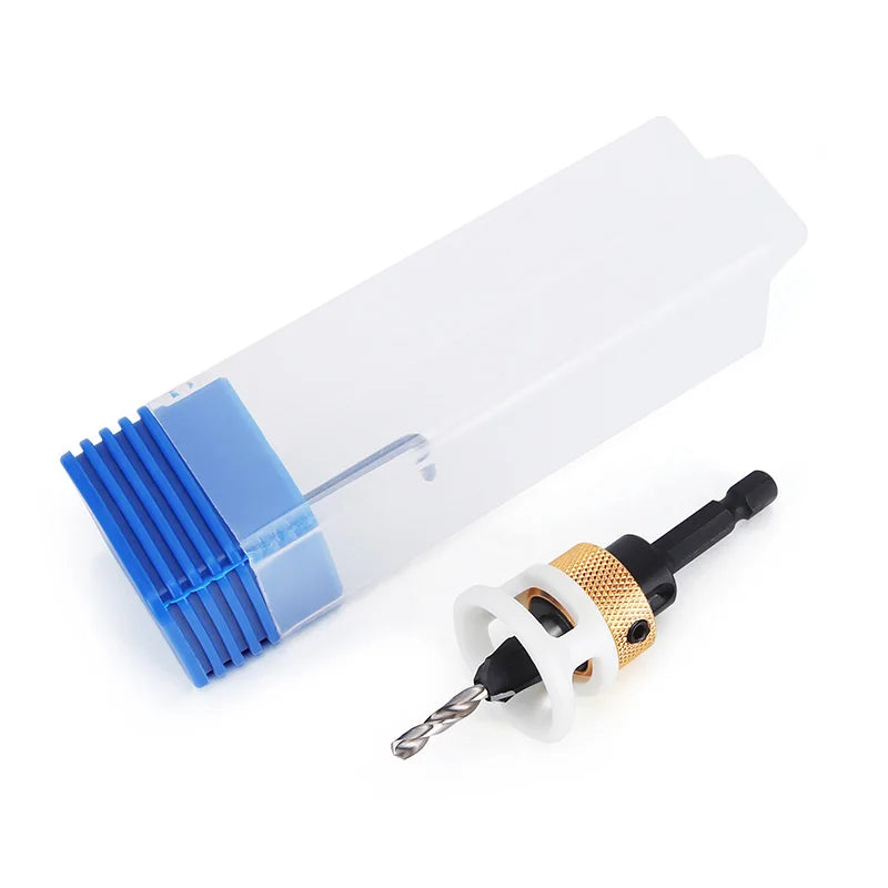 LIDIAO 4-Flute Adjustable Depth Countersink Drill Bit for Wood