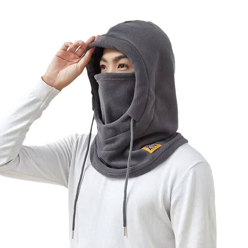 Gmarty Thermal Fleece Balaclava Scarf Ski Face Mask with Drawstring