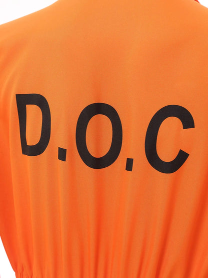 Men's Halloween Prisoner Jumpsuit – Bright Orange Convict Costume