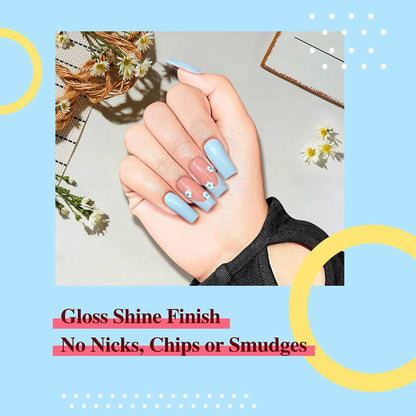 12-Color Summer Pastel Gel Nail Polish Kit 8ml Each