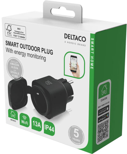 Deltaco SH-OP01 Smart Outdoor Plug 13A 3120W