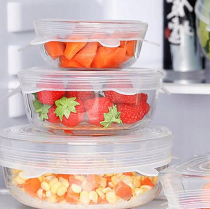Livarno Home Silicone Stretch Lids 4-Pack