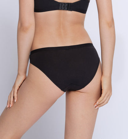 Sloggi GO Vivid High‑Leg Everyday Panty – Black Organic Blend