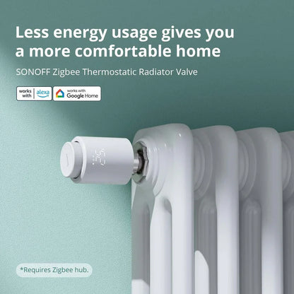 SONOFF Zigbee Smart Thermostatic Radiator Valve TRVZB for Energy Saving - Gomix Brands Outlet