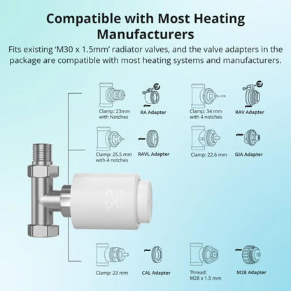 SONOFF Zigbee Smart Thermostatic Radiator Valve TRVZB for Energy Saving - Gomix Brands Outlet