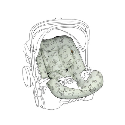 Ukje Cover Compatible with Doona Car Seat Stroller - Child Seat Cover - Baby Car Chair Cover - Toddler Stroller Protector Insert