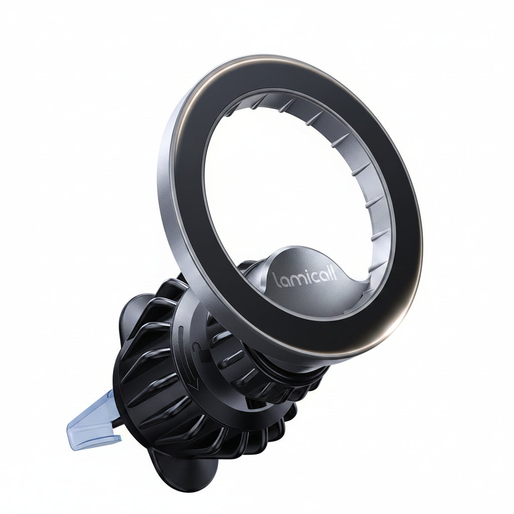 Lamicall MagSafe Car Mount 20 Super Magnets Air Vent Holder Clip Dark Gray