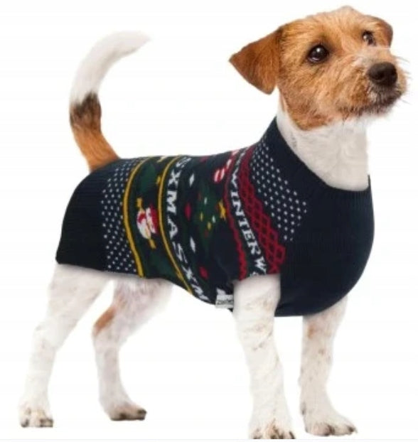 ZOOFARI Dog Sweater Christmas Star Pattern Multicolor XL 50 cm