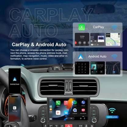 CAMECHO 2+64G Android 13 Car Radio for Fiat Panda 2013-2020