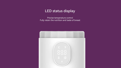 Portable Baby Milk Warmer with Digital Display, Fast Heating, BPA-Free