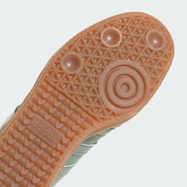 Adidas Samba OG Green Leather Sneaker with Gum Sole