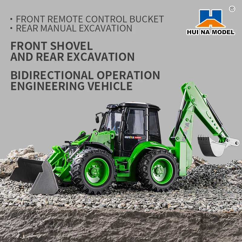 Huina 1579 9-Channel RC Bidirectional Excavator Remote Control Forklift Engineering Vehicle