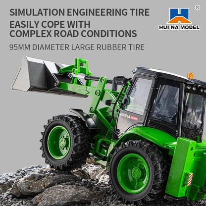 Huina 1579 9-Channel RC Bidirectional Excavator Remote Control Forklift Engineering Vehicle