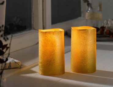 Livarno home real wax LED candles, 2 pcs