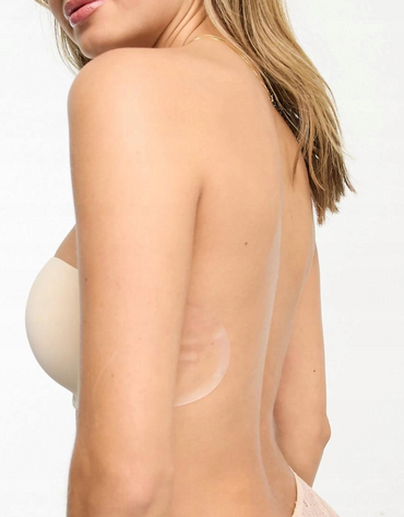 Invisible secret moulded strapless backless bra with stick on wing