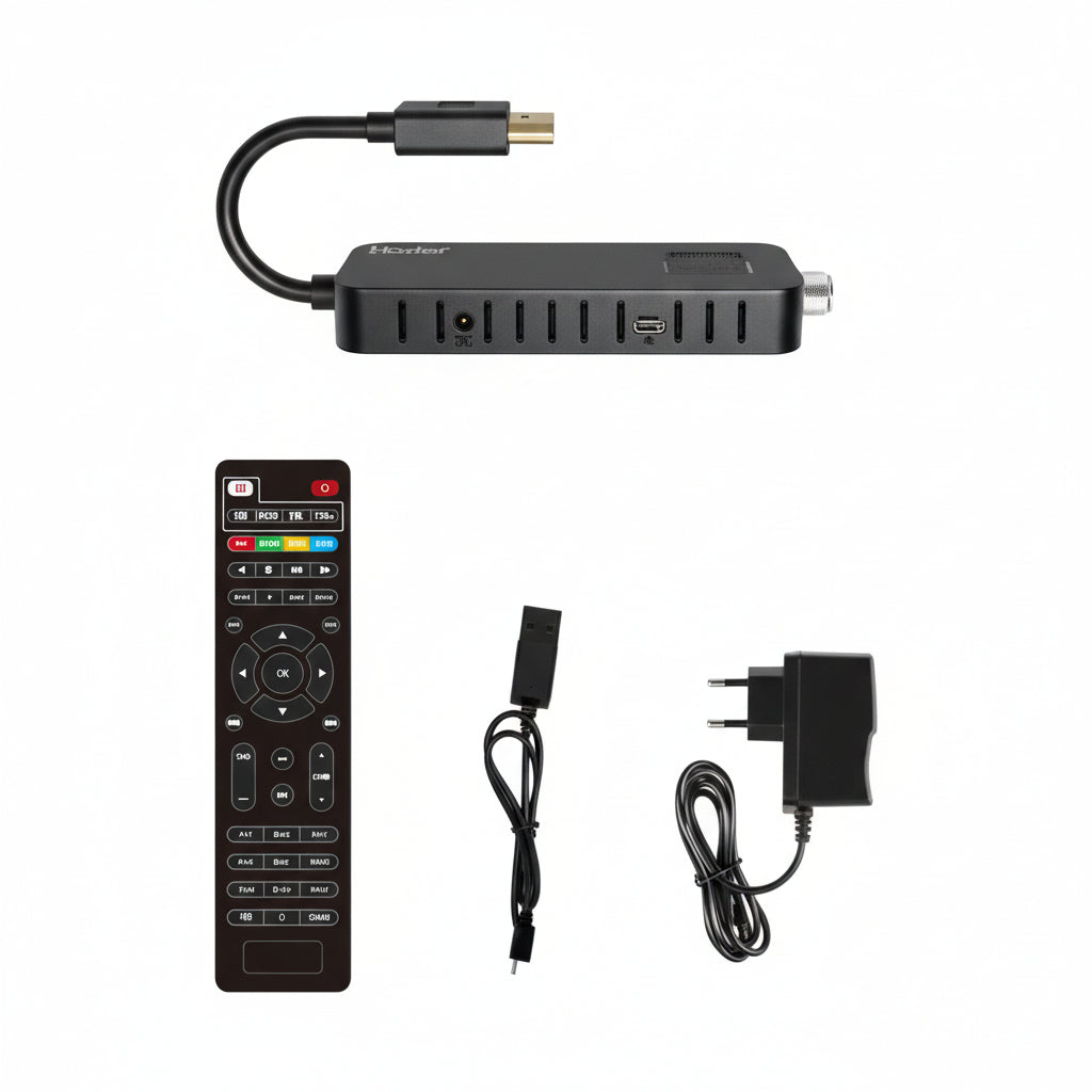 Dcolor Digital DVB‑S/S2 HD TV Satellite Receiver with Remote