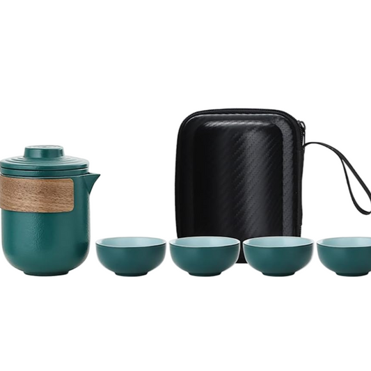 Portable Chinese Japanese Kungfu Tea Set Gift Box.
