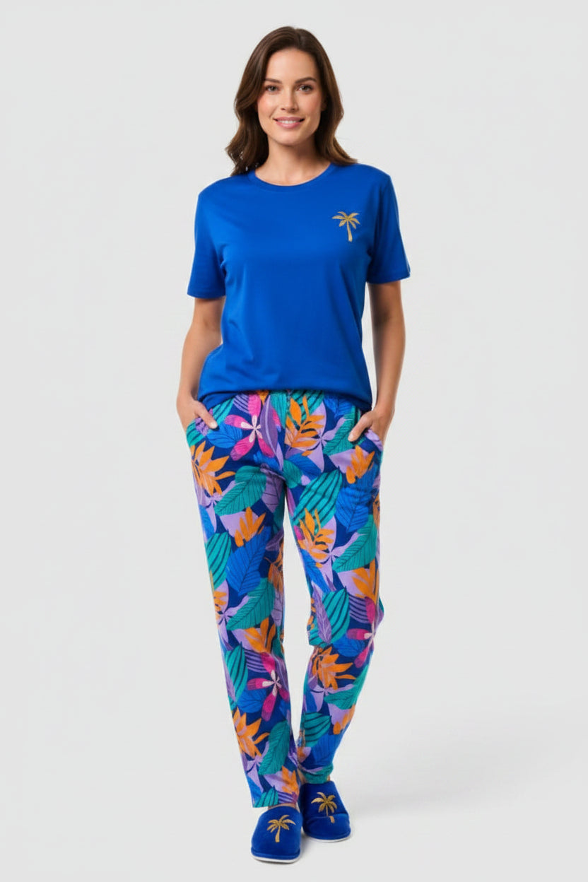 Gerard Joling Tropical Print Cotton Pants – 100% Cotton