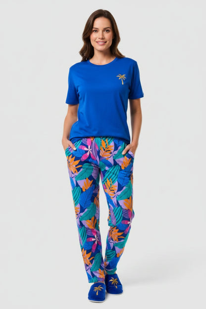 Gerard Joling Tropical Print Cotton Pants – 100% Cotton