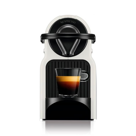 Kaffeexpresso machine with a cup of coffee on a black background