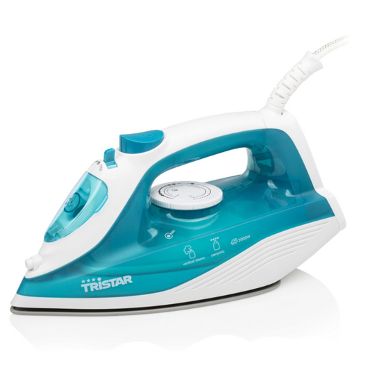 Tristar steam iron on a white background