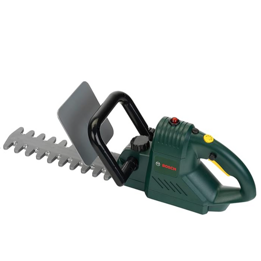 Bosch Toy Hedge Trimmer on white 
page