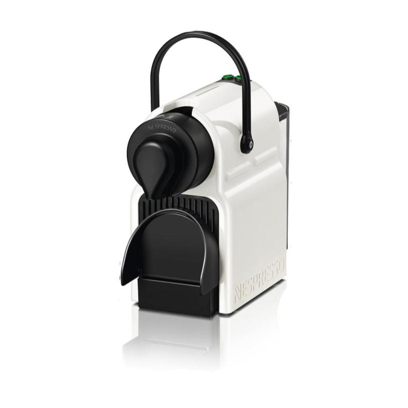 White and black kitchen appliance on a white background