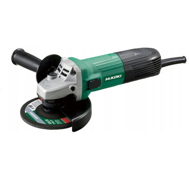 HiKOKI angle grinder on a white background