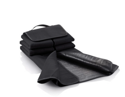 Portable Green Fleece Picnic Blanket Waterproof Outdoor Mat for Family Fun
