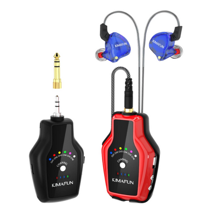 KIMAFUN 2.4GHz Wireless In-Ear Monitor System with Beltpack Transmitter