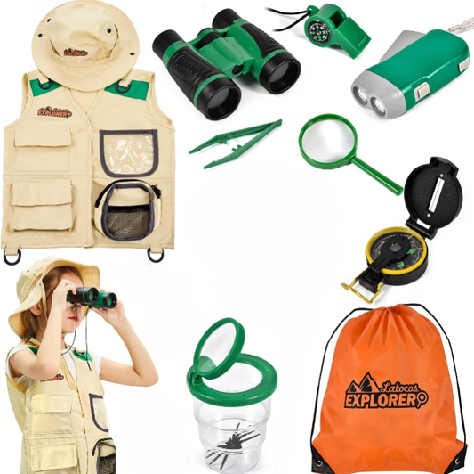 Pathfinder Pandas Kids Explorer Kit: Safari Adventure & Bug Catcher Set