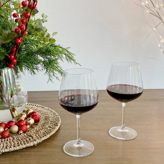 Villeroy & Boch Rose Garden Red Wine Goblet Set of Four