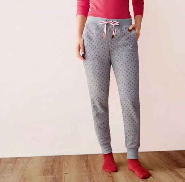 Esmara Women's Warm Fleece-Lined Jogger Pants - Cozy Grey Melange Winter