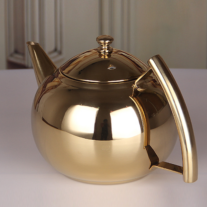 Premium Stainless Steel Teapot with Removable Infuser for Loose Leaf Tea