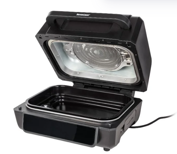 SILVERCREST® 2-in-1 Air Fryer & Grill: Healthy Cooking, Digital Touchscreen, 11 Presets