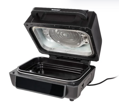 SILVERCREST® 2-in-1 Air Fryer & Grill: Healthy Cooking, Digital Touchscreen, 11 Presets